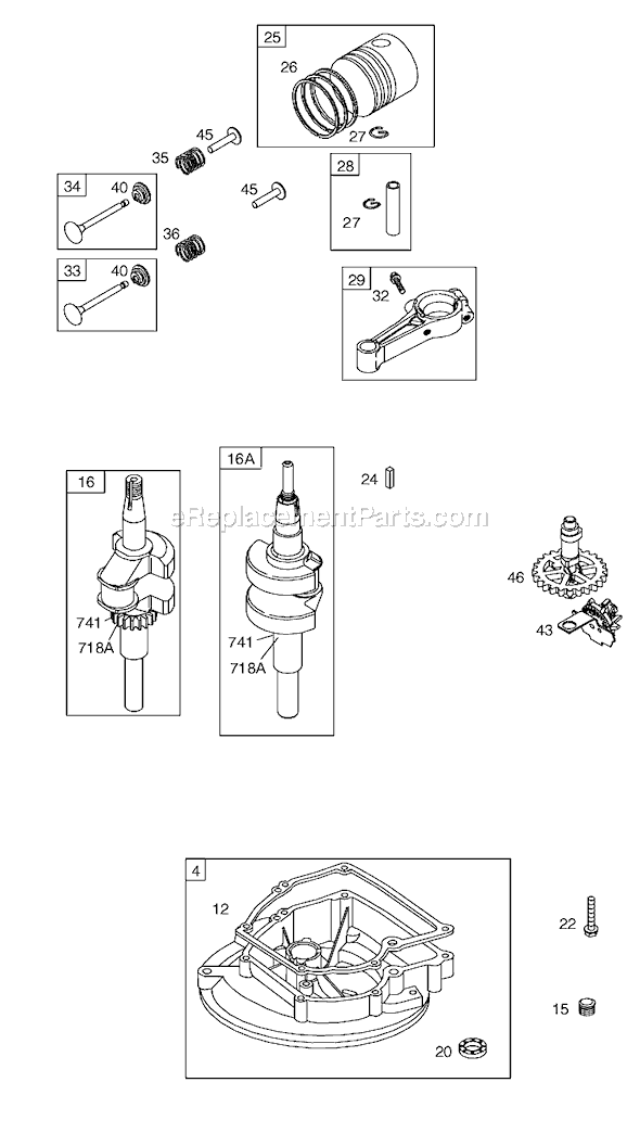 Page B Diagram and Parts List for 9B900SERIES  Briggs and Stratton Engine